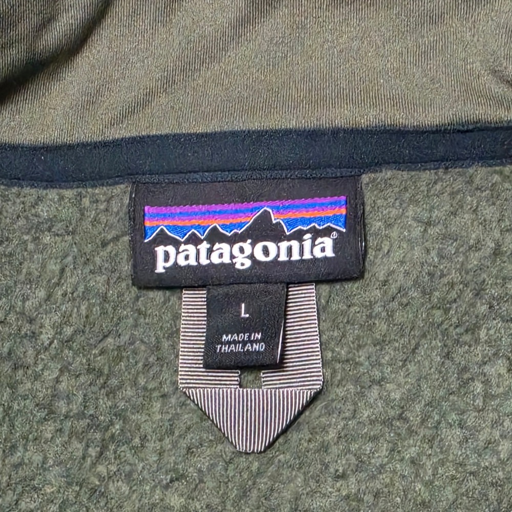 Patagonia Better Sweater 1/4 Zip Pullover Mens Large Industrial Green 25522 FA18 - Picture 5 of 9